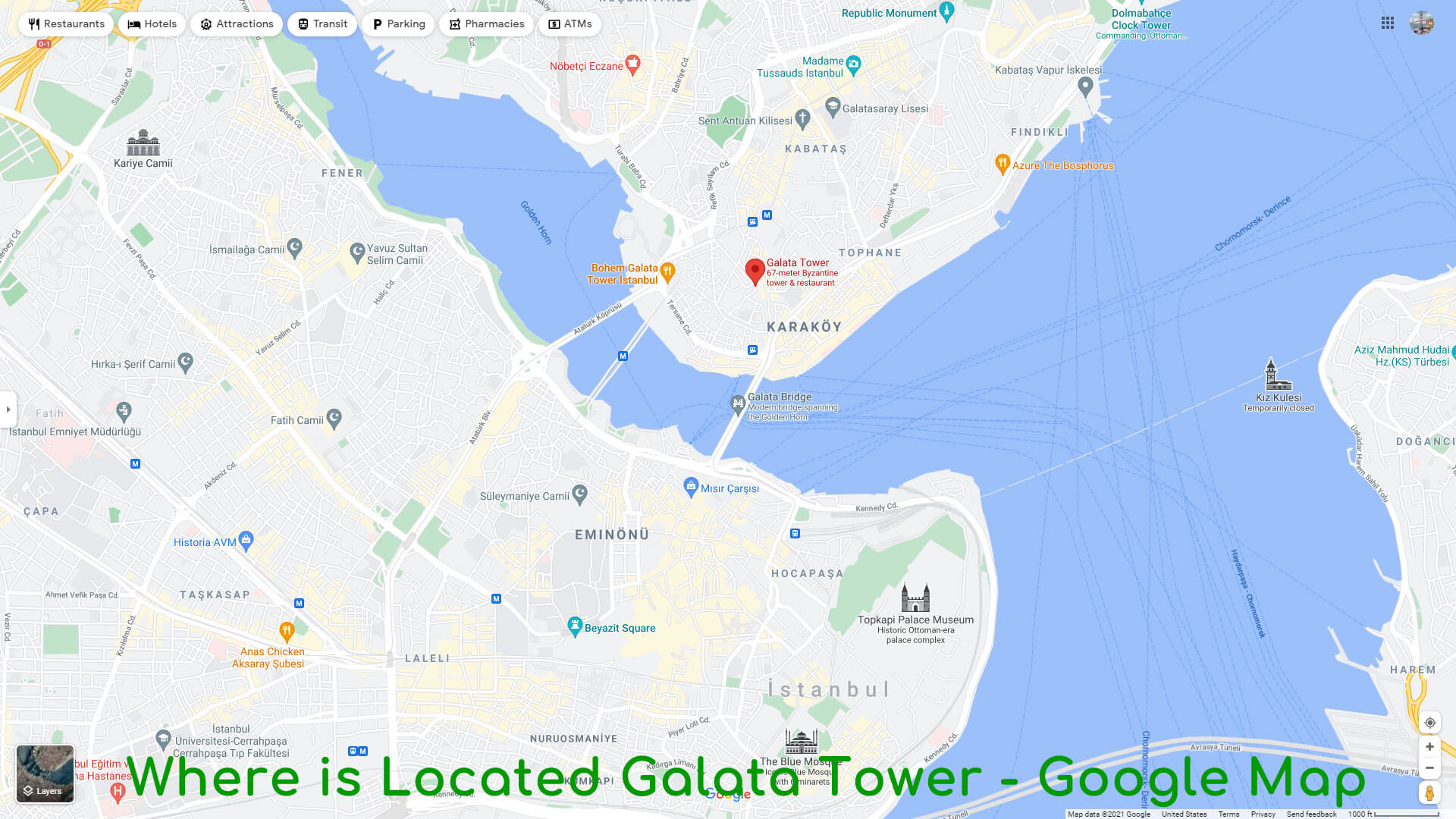 Where is Located Galata Tower   Google Map